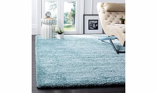 Soft Fluffy Shag Area Rectangular Shape Rugs For Living Room, Shaggy Floor Carpet For Bedroom,