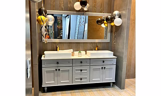 WOODEN BATHROOM VANITY