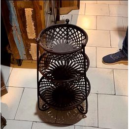 iron 3 basket stand of 3