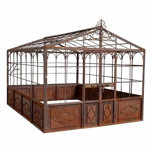 Folding Wrought Iron Garden House Gazebo for Outdoor Elegance Greenhouse