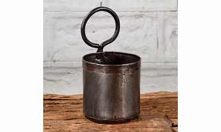 Vintage Iron Planter with Antique Finish for Home Decor