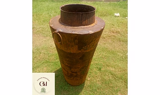Rustic Iron Vintage Pot - Vintage Elegance for Home Decor