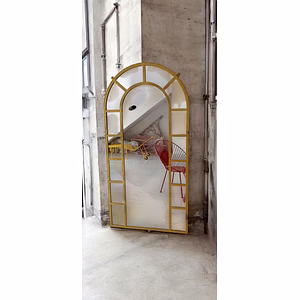 Indian Tradition Mirror - Vintage Rustic 5f