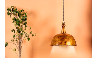 Elegant Brass Hanging Lamp for Sophisticated Home Decor