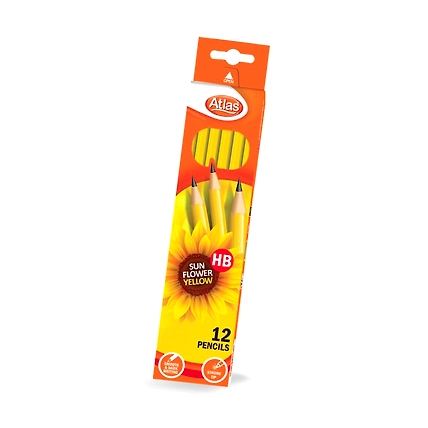 Atlas sunflower yellow 12 pencil-1234