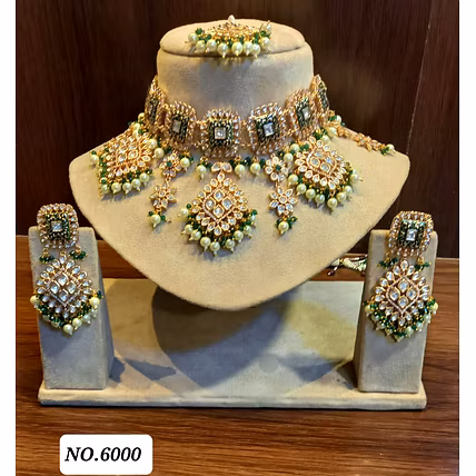 Kundan Polki  Necklace Set-12667651