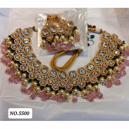 Kundan Polki  Necklace Set-4