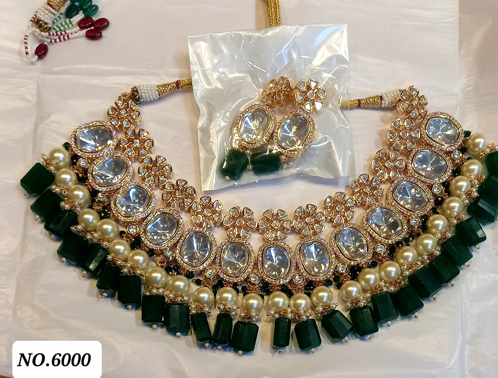 Kundan Polki  Necklace Set image 4