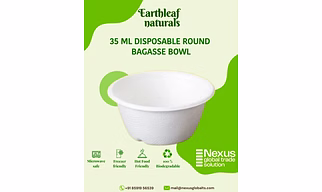 35 ml Round Disposable Bagasse Bowl