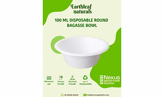 100 ml Round Disposable Bagasse Bowl