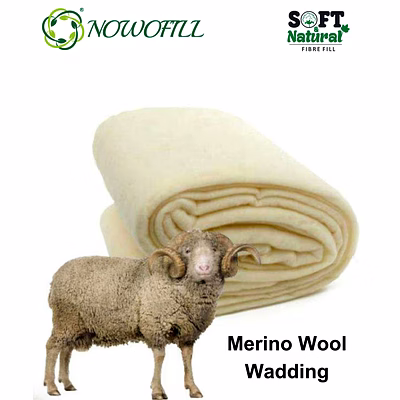 merino wool wadding for garments and home textile