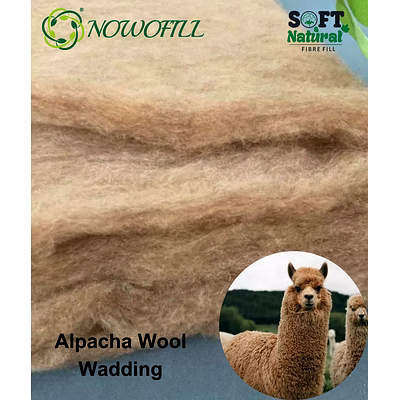 nowofill alpaca wool wadding for home textile