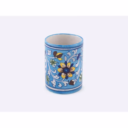 Blue Pottery Pen Stand-1