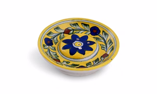 Blue Pottery Round Incense Stick Holder