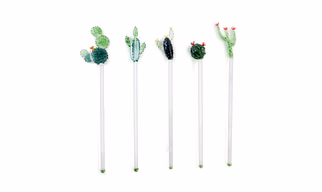 Cactus Glass Stirrers