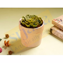 dual tone ceramic planter