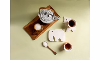 Elephant Shaped Marble Coaster