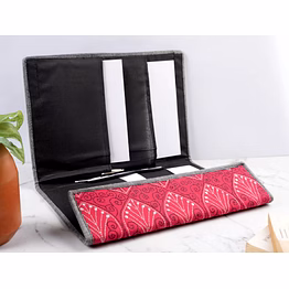 embroidered file folder