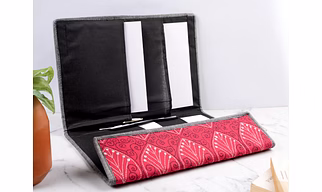 Embroidered File Folder