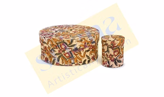 Fabric-Covered Round Boxes