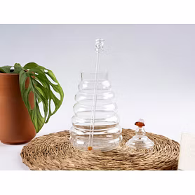 Glass Honey Pot