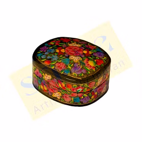 Hand Painted Paper Mache Box