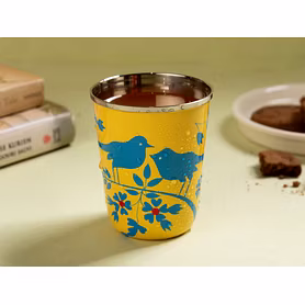 Hand Painted Steel Glass (Capacity 180 ml)