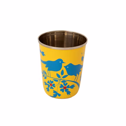 Hand Painted Steel Glass (Capacity 180 ml)-1