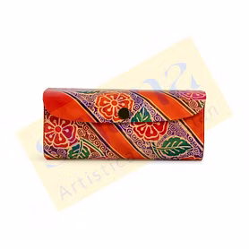 Handcrafted Leather Embossed Sunglasses Cover