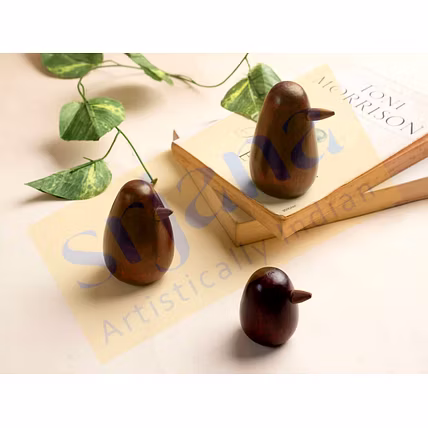 Handcrafted Wooden Bird Decor-12732763