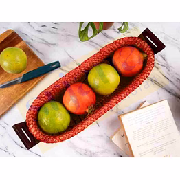 hogla grass multipurpose oval basket with handles