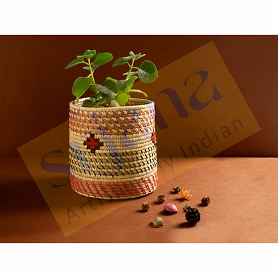 sabai grass planter cum multi purpose basket