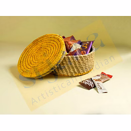 sabai grass round basket