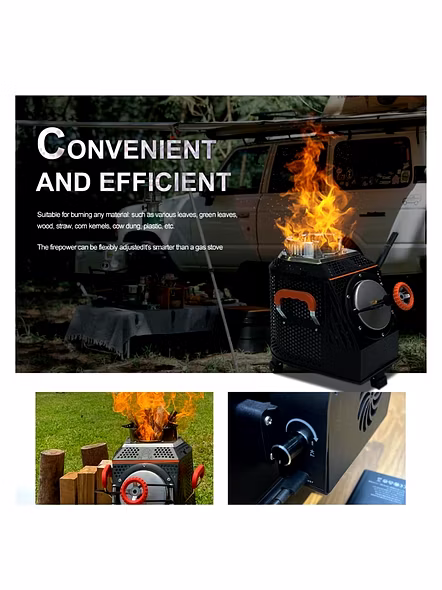 CARID Smart Camping Stove – Dual Burn Turbo Fan System