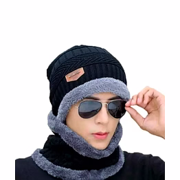 mens woolen cap set