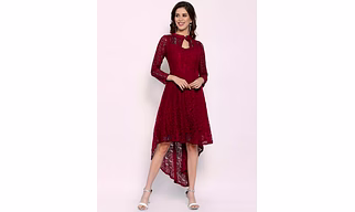 Women Coding Net With Inner High Low Dresses