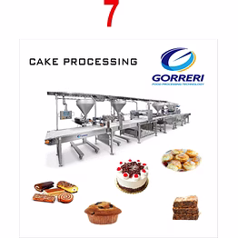 industrial line for cake making and masking