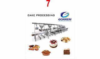 INDUSTRIAL LINE FOR CAKE MAKING AND MASKING