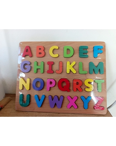 Luxury Learning A to Z - Premium Wooden Board-2