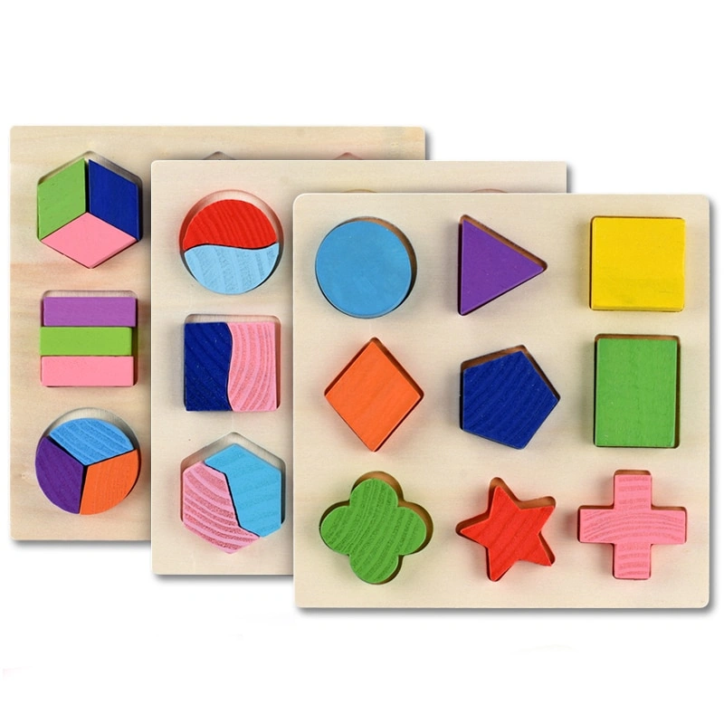 Montessori Math &amp; Shape Puzzle Set ( set of 3)-5