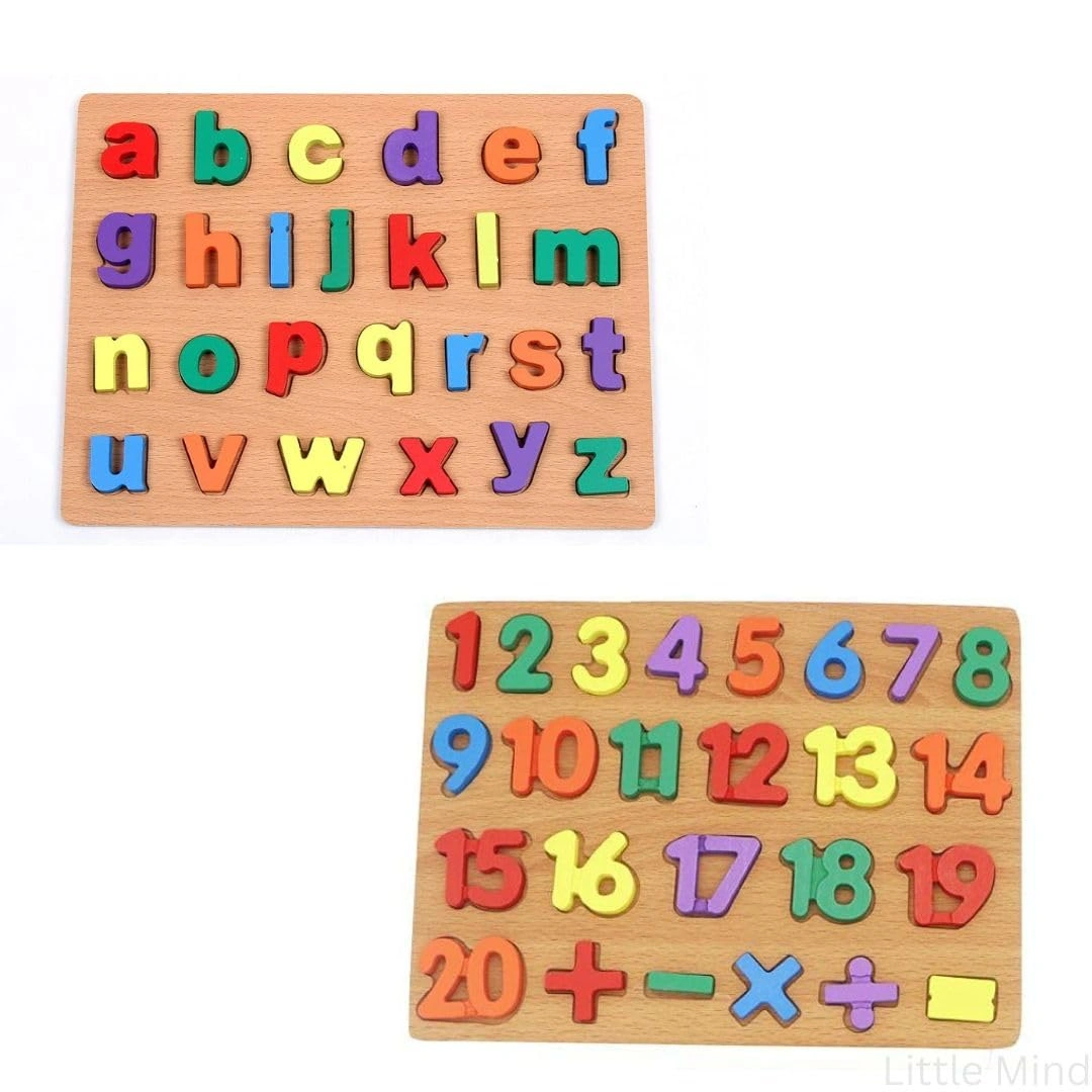 ABC &amp; 123 Learning Fun Puzzle Set-5