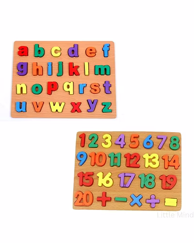 ABC &amp; 123 Learning Fun Puzzle Set-5