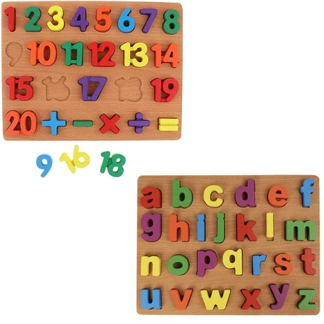 ABC &amp; 123 Learning Fun Puzzle Set-6