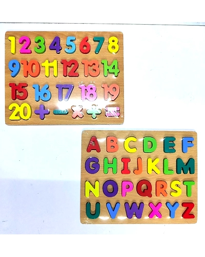 ABC &amp; 123 Learning Fun Puzzle Set-7