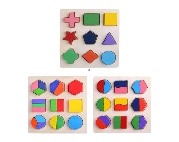 Montessori Math &amp; Shape Puzzle Set ( set of 3)-st06