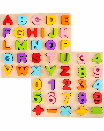ABC &amp; 123 Learning Fun Puzzle Set-1