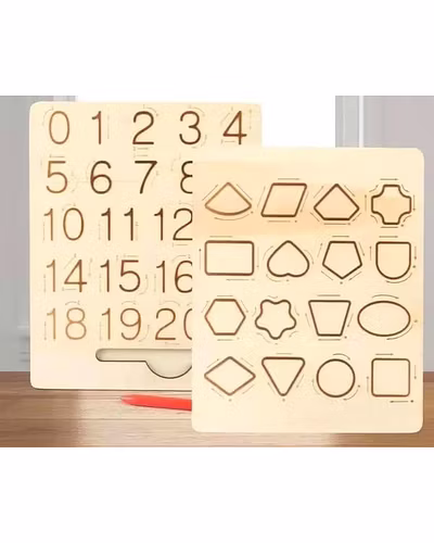 ABC, 123 &amp; Shapes Tracing Board for Kids-1
