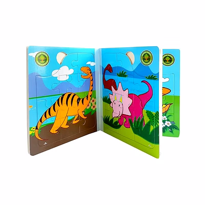 wooden 3d book jigsaw