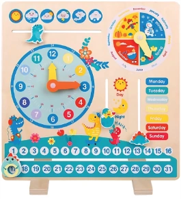 Dinosaur Themed Time &amp; Seasons Learning Board-4