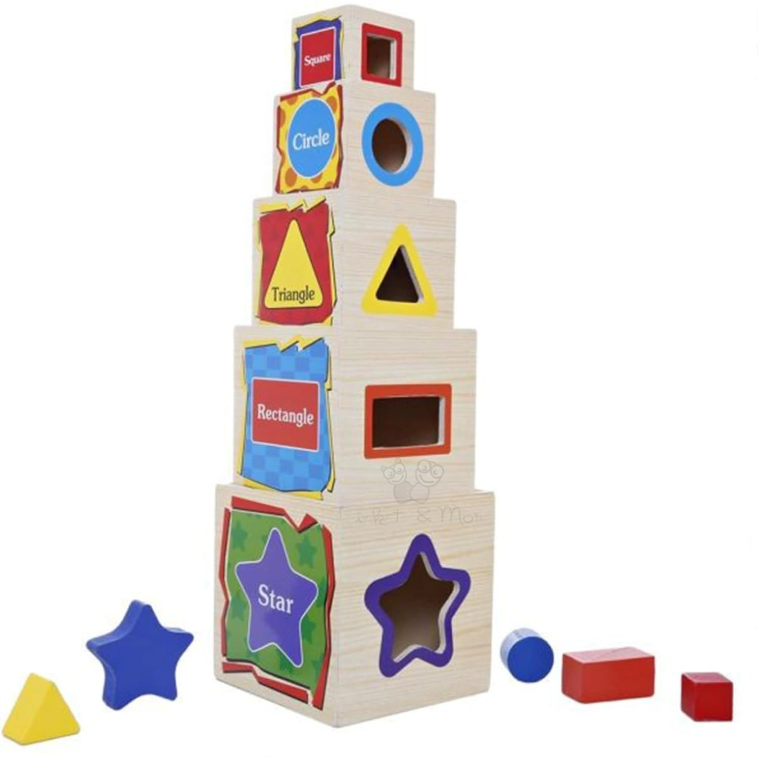 Montessori Shape Sorter Box-5